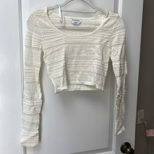 Lace crop top. Bebe size xs